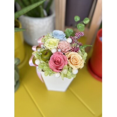 プリザーブドフラワー【クリアケース入り】(a17-068)