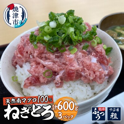 【1つ上の逸品】天然南マグロ100%ねぎとろ600g (a10-977)