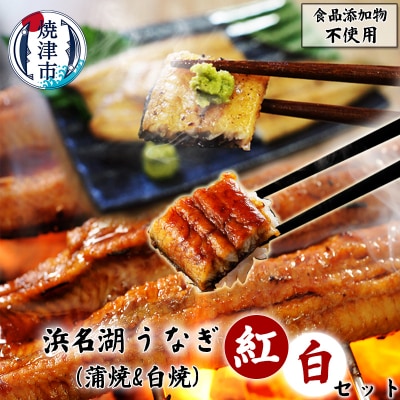 添加物不使用の浜名湖うなぎ蒲焼&白焼 紅白SET(a20-422)