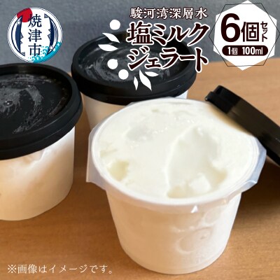 駿河湾深層水塩ミルクジェラート 100ml×6個セット(a10-1131)