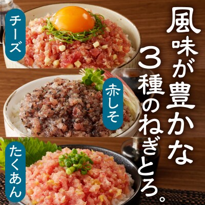 静岡県焼津発!まぐろ問屋のカンタン解凍グルメねぎとろ3種1.2Kgセット! SF5(a11-136)
