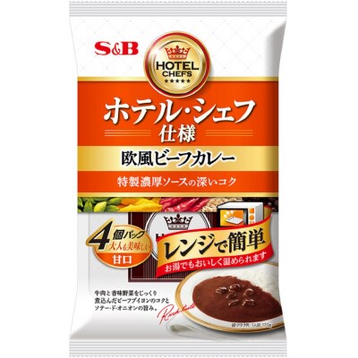 《S&B食品》欧風ビーフカレー　甘口　16食分(a14-105)