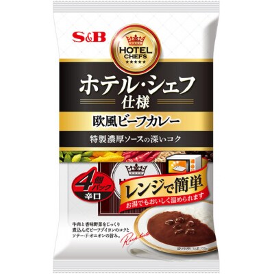 《S&B食品》欧風ビーフカレー　辛口　16食分(a14-107)