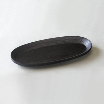 【BUNACO】ペントレイ　oval　ブラック　1個