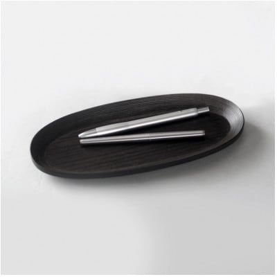 【BUNACO】ペントレイ　oval　ブラック　1個