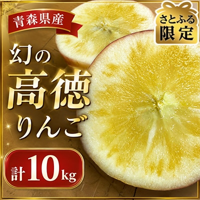【さとふる限定】幻の高徳りんご計10kg