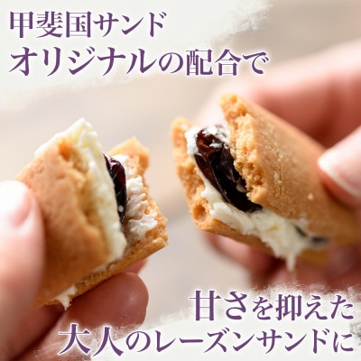 山梨産ぶどうのレーズンサンド『甲斐国サンド』10個×5箱 オリジナルバタークリームと大粒レーズン