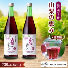 お酢のイメージを変える!飲むワインビネガー【山梨の恵み720ml】×2本セット [ 飲む酢 ]