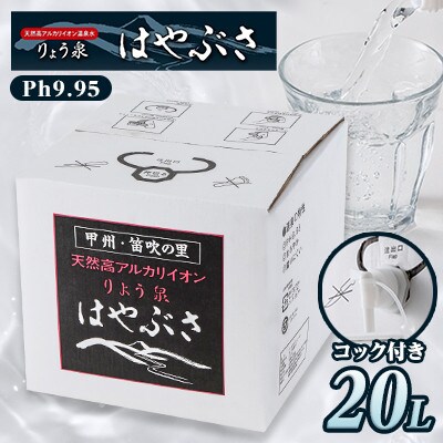 【毎月定期便】りょう泉はやぶさ　バックインボックス(20L/コック付)全3回