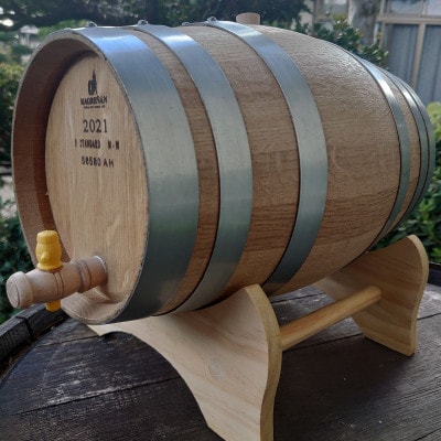 【限定1樽】100%高級フレンチオーク樽入り山梨市産白ワイン5L