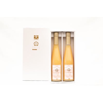 【やまなし内藤農園】完熟ジュエリーピーチネクター白桃500ml×2本