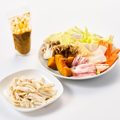 【ほうとう味比べ大会3連覇・殿堂入り】黄金ほうとうフルセット3人前(ほうとう蔵 歩成)