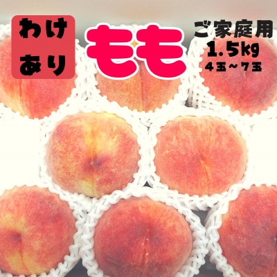 【訳あり】桃 約1.5kg 山梨 の 完熟桃 ご家庭用