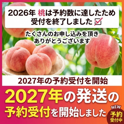 【2027年発送　先行受付】【訳あり】桃5～9玉2kg以上