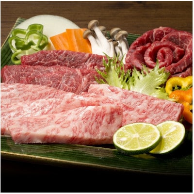 富士山麓牛　肩ロース薄切り(約700g)&霜降・赤身焼肉(約600g)セット