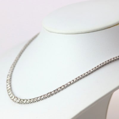 プラチナ850ダイヤモンド11.28ct全周ネックレス