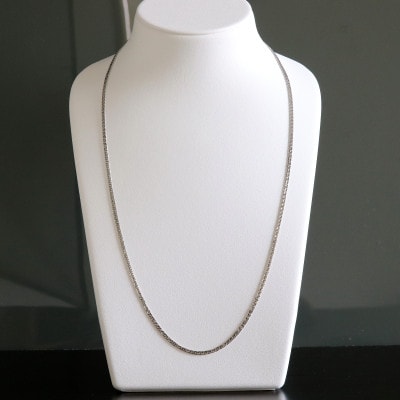 純プラチナ喜平12面カットネックレス60cm【幅2.3mm・厚さ0.8mm】