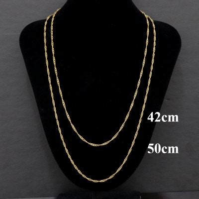 K24純金ワイドスクリュー30チェーンネックレス50cm