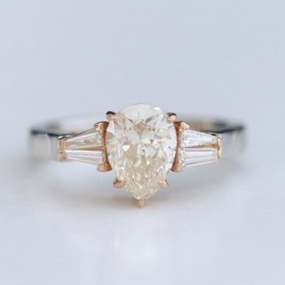 プラチナ/K18PGダイヤモンド【1.587ct D0.28ct】G5657
