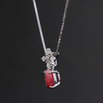 プラチナ コンクパールペンダント【C0.50ct Up・D0.08ct】45cm