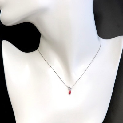 プラチナ コンクパールペンダント【C0.50ct Up・D0.08ct】45cm