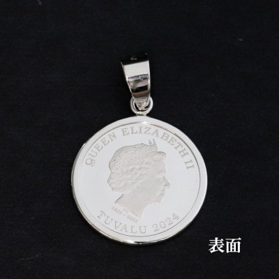 Pt999純プラチナ エリザベス&エンジェルコイン【1/25oz】ペンダントヘッド