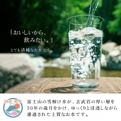 ミネラルウォーター 富士山麓 四季の水 500ml 24本 2箱 計48本 ミネラルウォーター 軟水