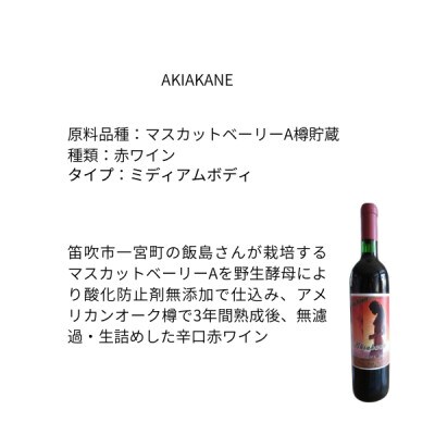 東晨洋酒 AKIAKANE 無添加ワイン