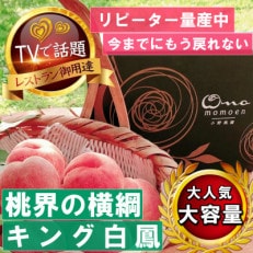 【桃界の横綱キング白鳳】人気品種指定ギフト3年連続TV出演話題ブランド桃2024年7月上旬発送