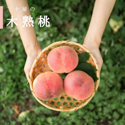 三十屋こだわり桃【3個入 1kg以上】