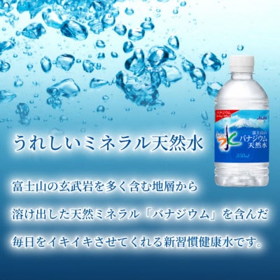 【毎月定期便】バナジウム天然水350ml【24本入】アサヒ飲料全3回　防災