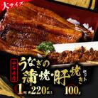 【大サイズ】山梨県産富士山脈の地下水うなぎ蒲焼1尾220g以上+100g肝焼きセット