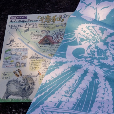 ぐらいん手ぬぐい「うつくし山梨市・紅葉の西沢渓谷・徳和」計3枚