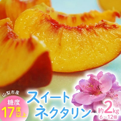 【2026年先行・8月下旬発送】　スイートネクタリン　約2kg(6～12個)