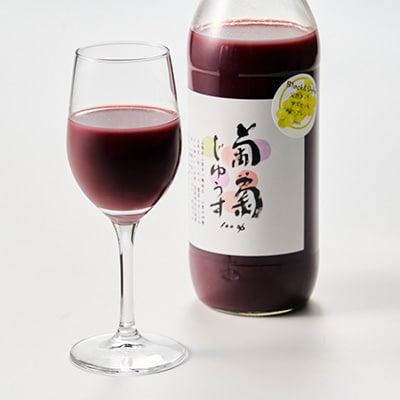 果汁100%桃と葡萄ジュース　1L×2種(計2本)