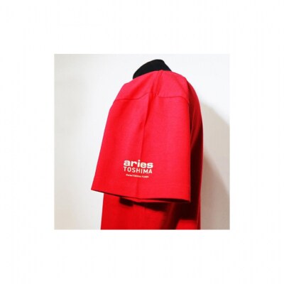 エリース豊島 ロゴプリントTシャツ・レッド 【S】[54167447]