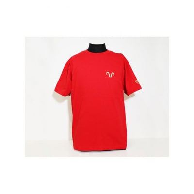 エリース豊島 ロゴプリントTシャツ・レッド 【M】[54167448]
