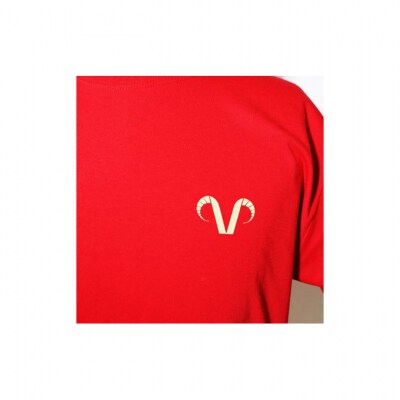 エリース豊島 ロゴプリントTシャツ・レッド 【XL】[54167450]