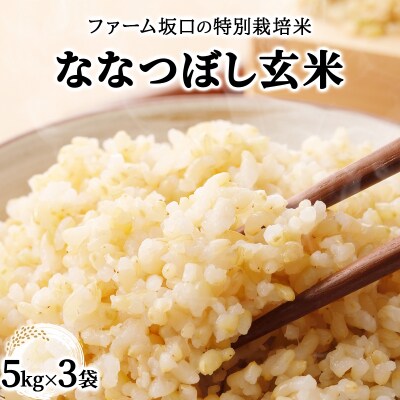 令和7年産 ファーム坂口の特別栽培米 ななつぼし玄米 15kg