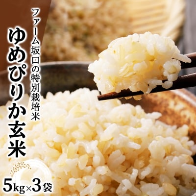 令和7年産 ファーム坂口の特別栽培米 ゆめぴりか玄米 15kg