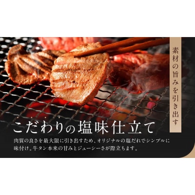 【 希少部位 】宮城名物 厚切り牛タン 合計800g(400g×2パック)塩味