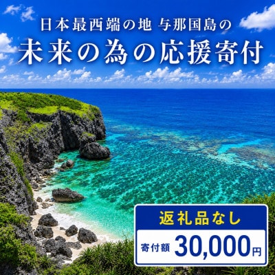 【返礼品なし】沖縄県与那国町 日本最西端の地 与那国島の未来の為の応援寄付30,000円