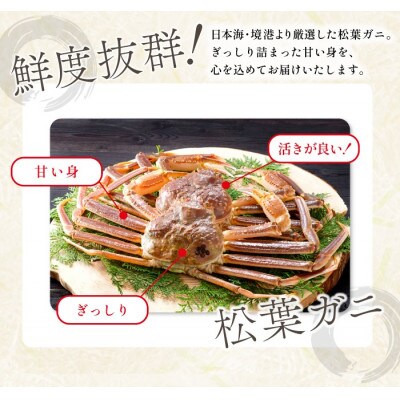 【活き】ご自宅用松葉ガニ　中　3枚
