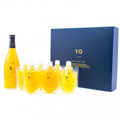 愛媛みかん 果汁100%ストレートジュースとゼリーのギフトセット(720ml×1本+ゼリー6個)