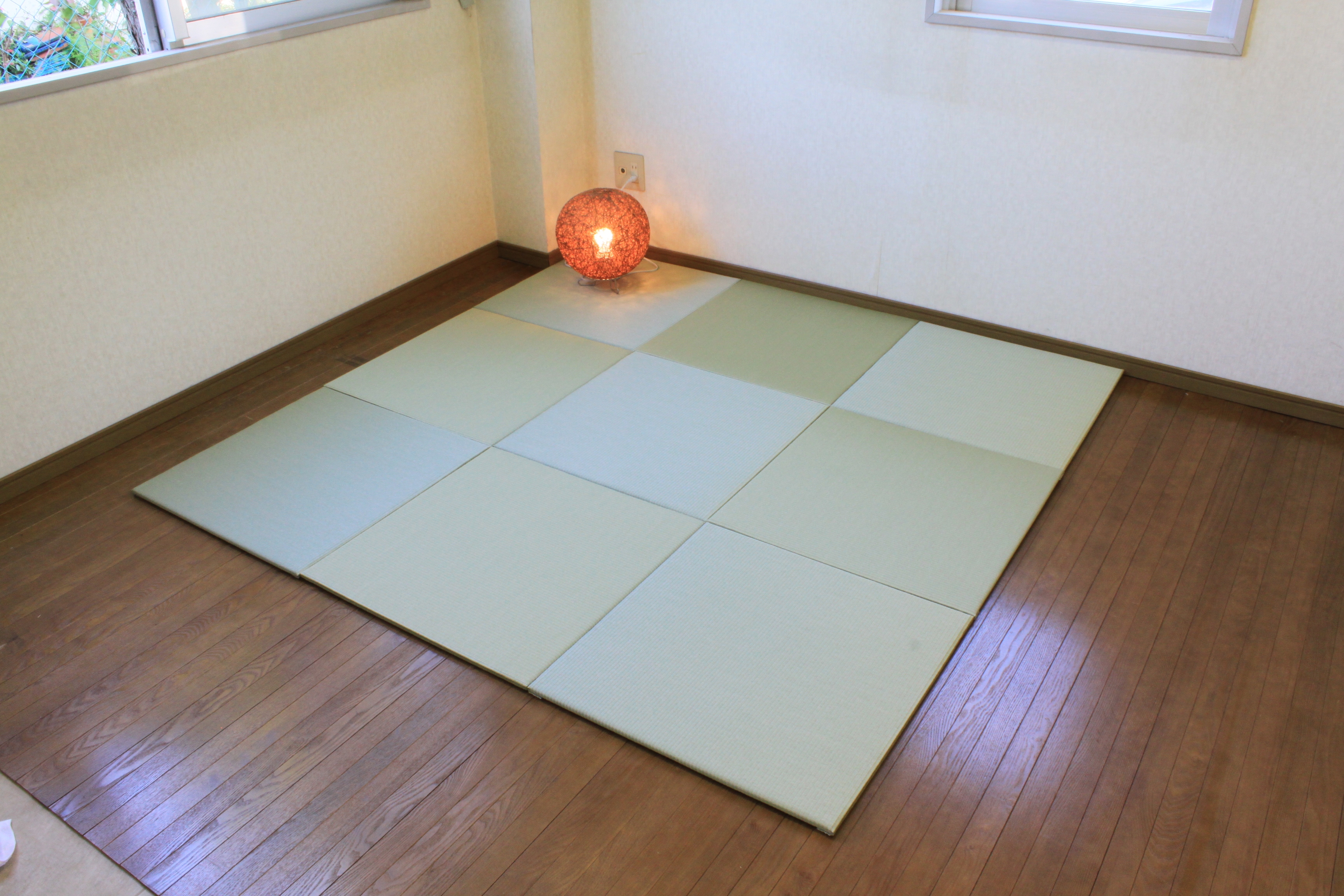 洗えるへりなし畳　ミニ半畳60cm　2枚組【畳】　S-11