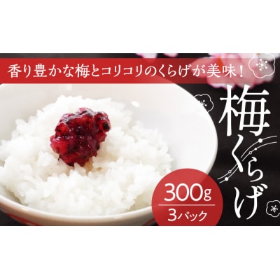 【国産紀州南高梅使用】梅くらげ300g×3パック　H-84