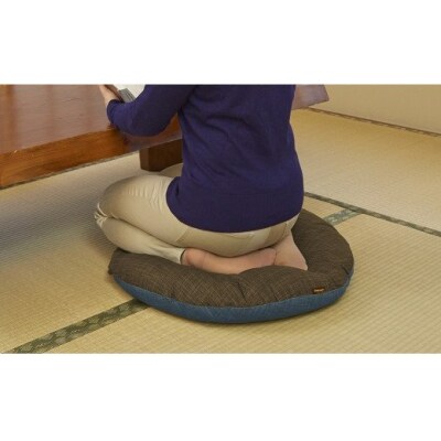 SUWARU(くるみ)・ふんわり円座(茶藍)セット　E-4