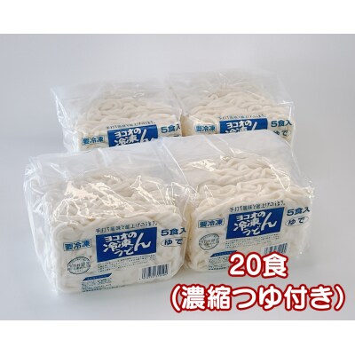 ヨコオの冷凍うどん(つゆ付き)20食　H-226