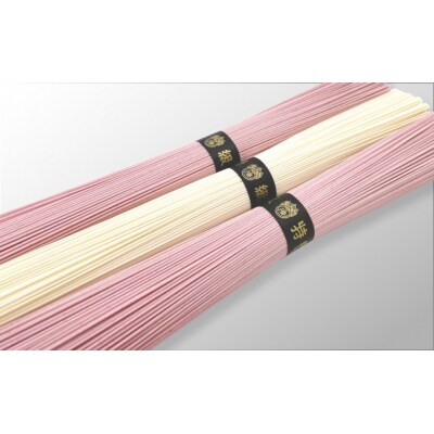 【たつの市特産品】手延そうめん「揖保乃糸　特級紅白麺(50g×16束)」　H-118