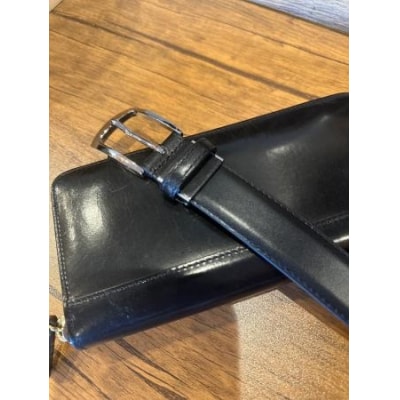 張り合わせベルト30mm　Leather BELT125　H-213